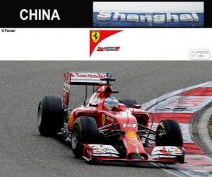 Puzzle Φερνάντο Αλόνσο - Ferrari - 2014 κινεζικό γκραν πρι, 3η ταξινομούνται
